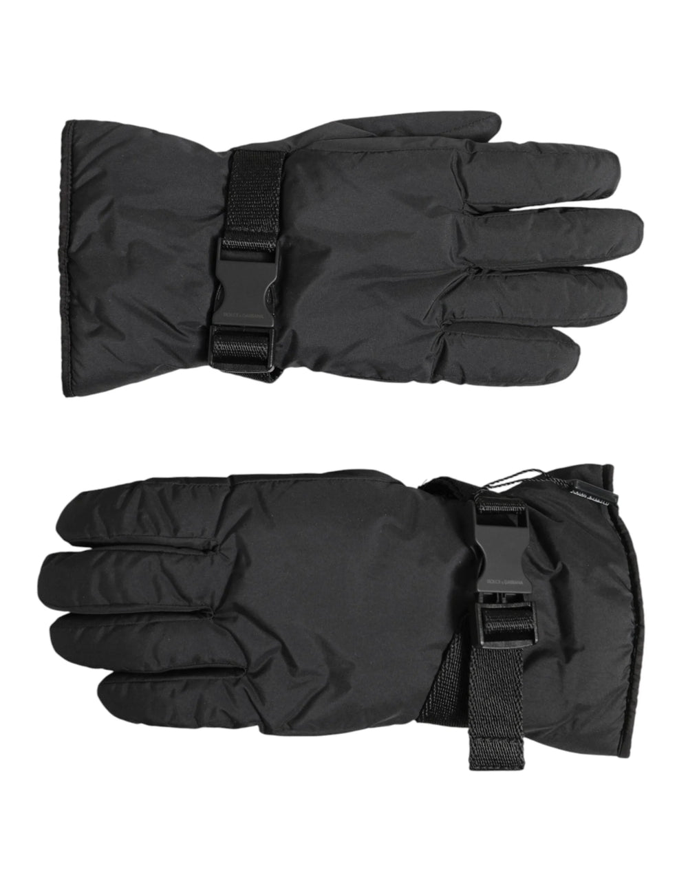 Dolce & Gabbana Black Windproof Ski Winter Warm Non Slip Gloves - 9|M