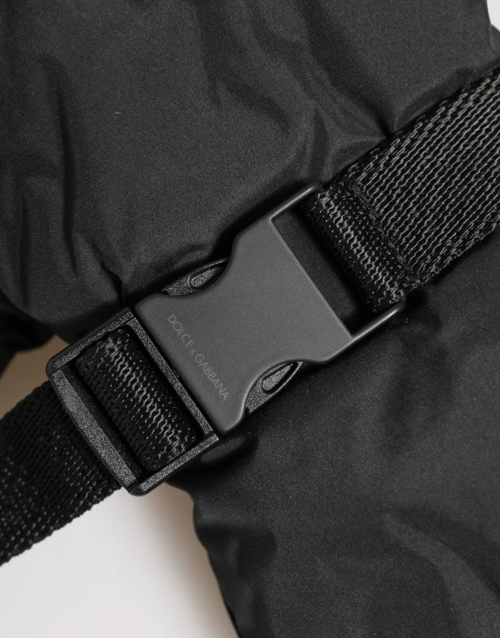 Dolce & Gabbana Black Windproof Ski Winter Warm Non Slip Gloves - 9|M