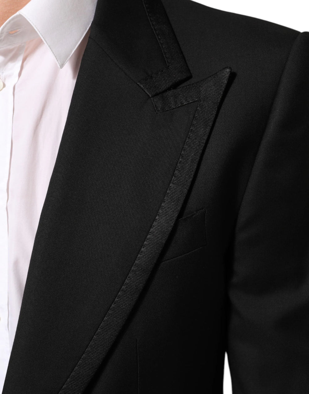 Dolce & Gabbana Black Wool 1 Button Suit Jacket Men Blazer - IT52 | XL - Sport Jackets