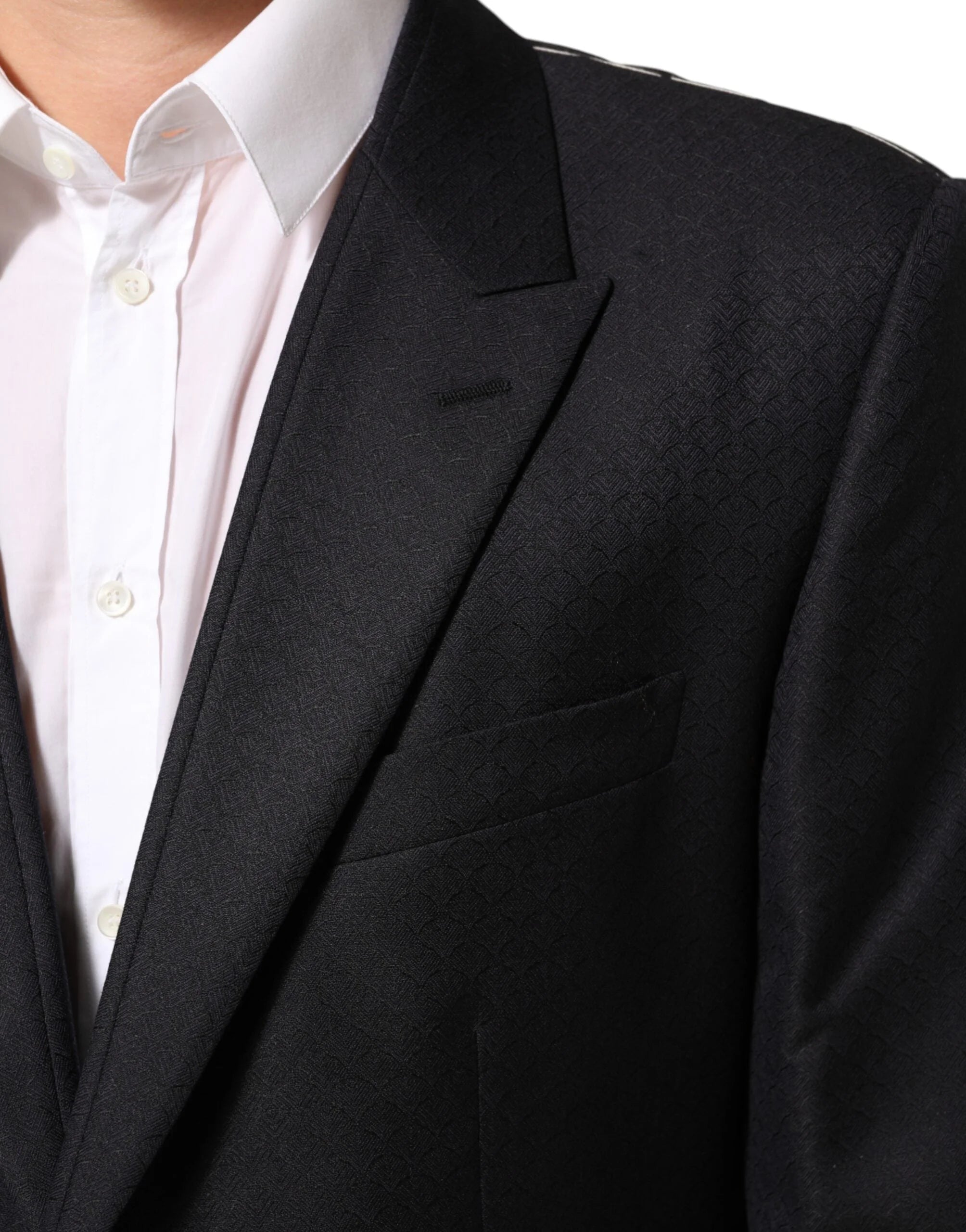 Dolce & Gabbana Black Wool 2 Buttons Suit Jacket Men Blazer - IT54 | XL - Sport Jackets