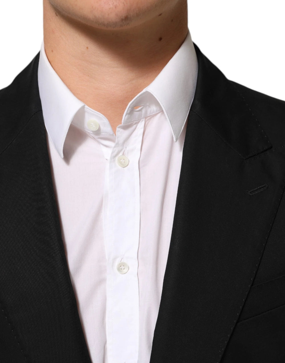 Dolce & Gabbana Black Wool 2 Buttons Suit Men Jacket Blazer - IT46 | S - Sport Jackets