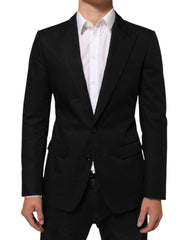 Dolce & Gabbana Black Wool 2 Buttons Suit Men Jacket Blazer - IT46 | S - Sport Jackets