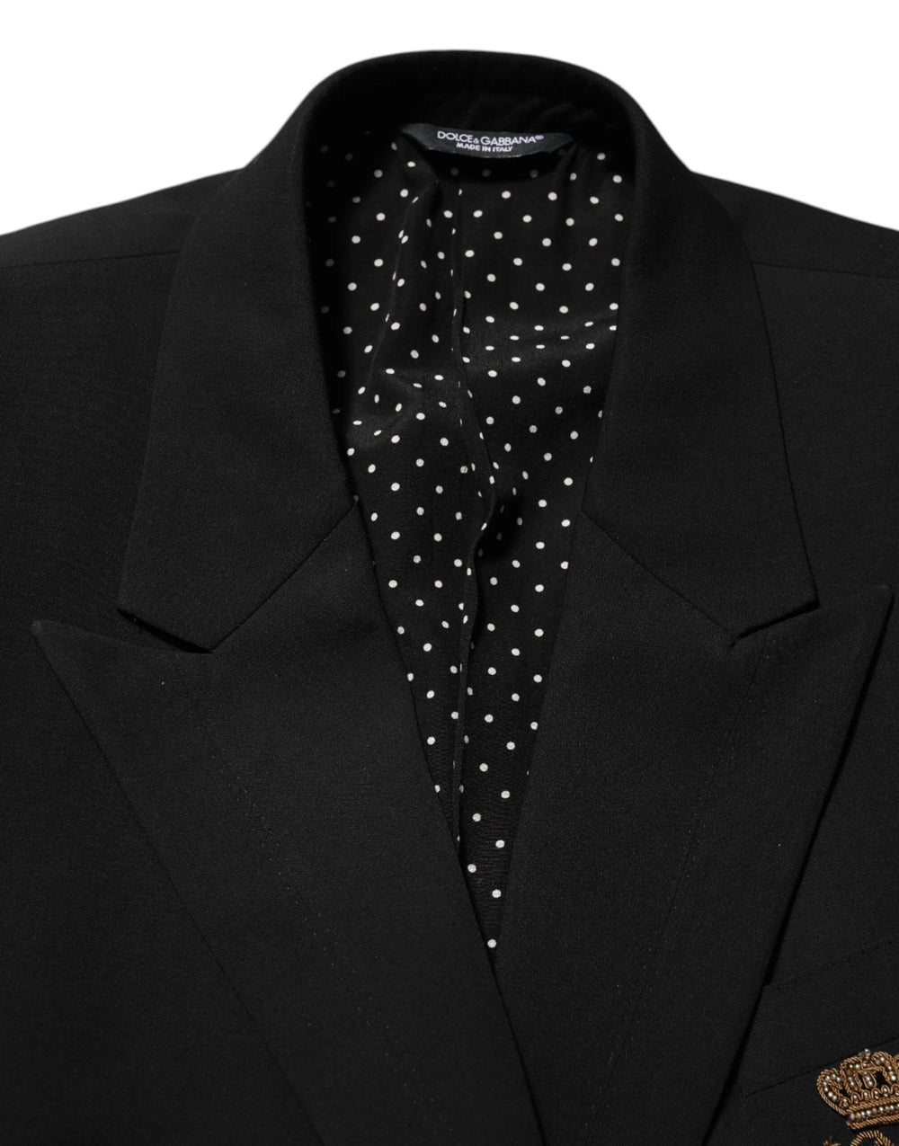 Dolce & Gabbana Black Wool 2 Buttons Suit Men Jacket Blazer - IT50 | L - Sport Jackets