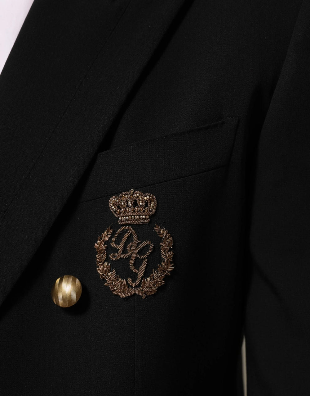 Dolce & Gabbana Black Wool 2 Buttons Suit Men Jacket Blazer - IT50 | L - Sport Jackets