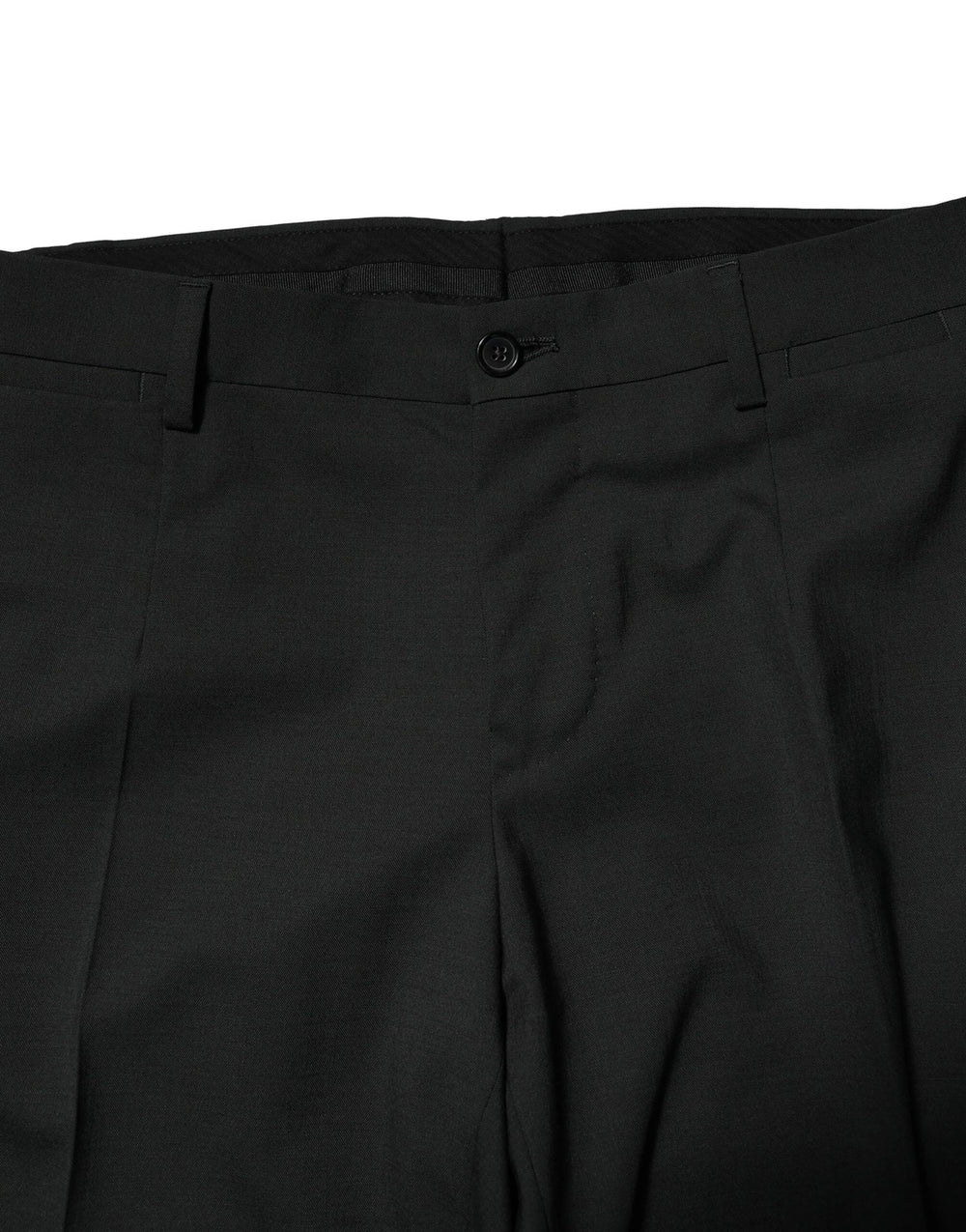 Dolce & Gabbana Black Wool 2 Piece Single Breasted Suit - IT46 | S - Pant Suits