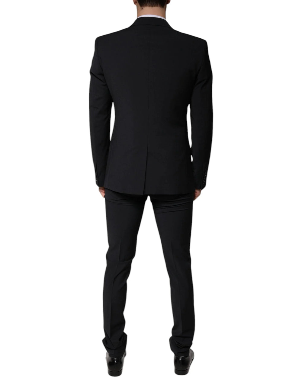 Dolce & Gabbana Black Wool 3 Piece Slim Fit Formal Men Suit - IT44 | XS - Suits