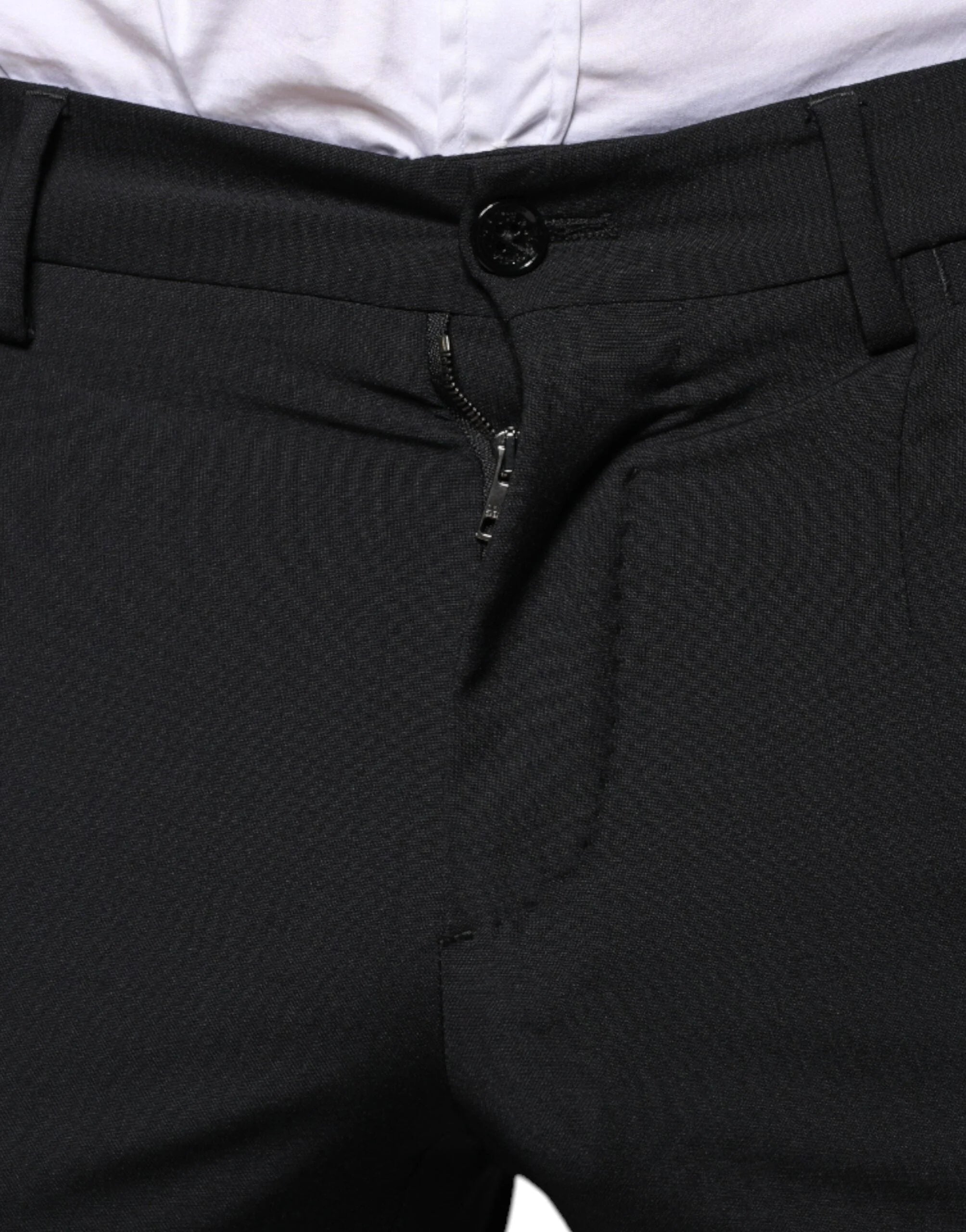 Dolce & Gabbana Black Wool 3 Piece Slim Fit Formal Men Suit - IT44 | XS - Suits