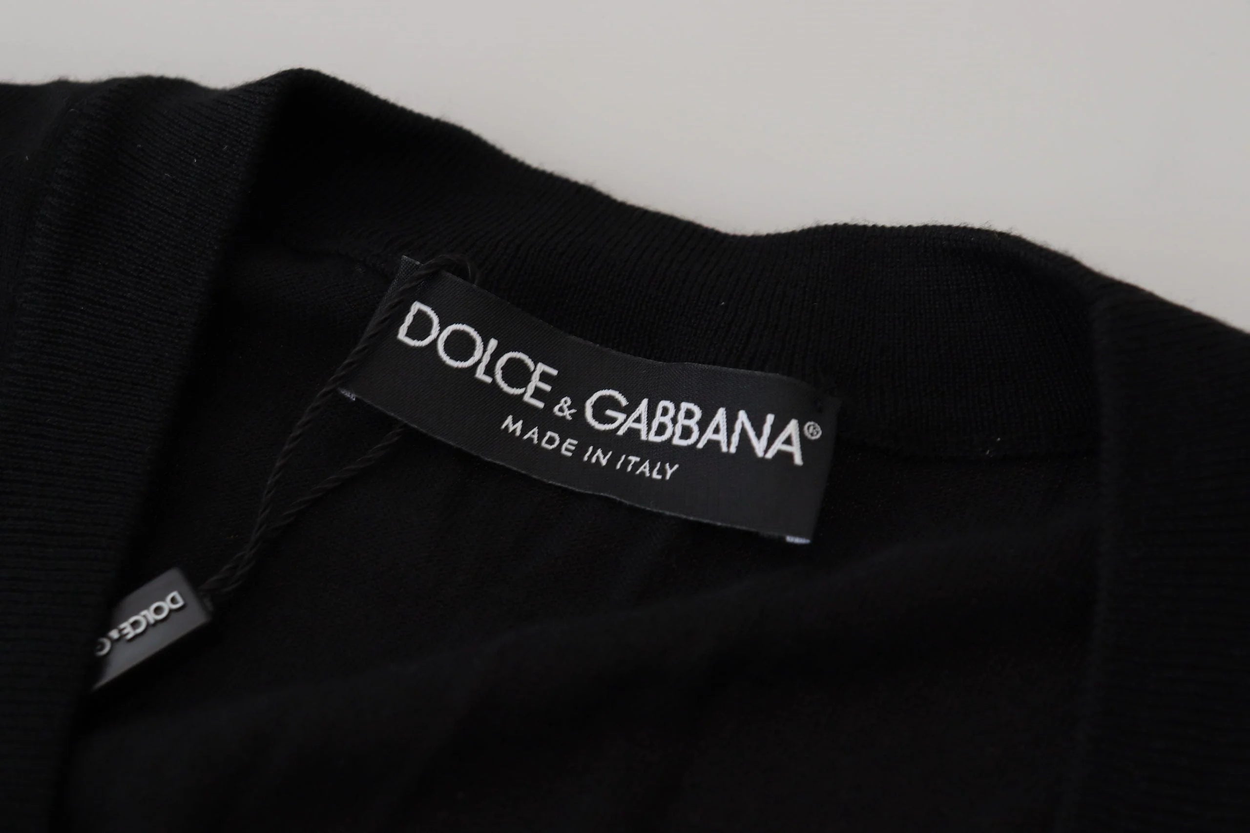 Dolce & Gabbana Black Wool Button Down Cardigan Sweater - IT44 | XS - Cardigans