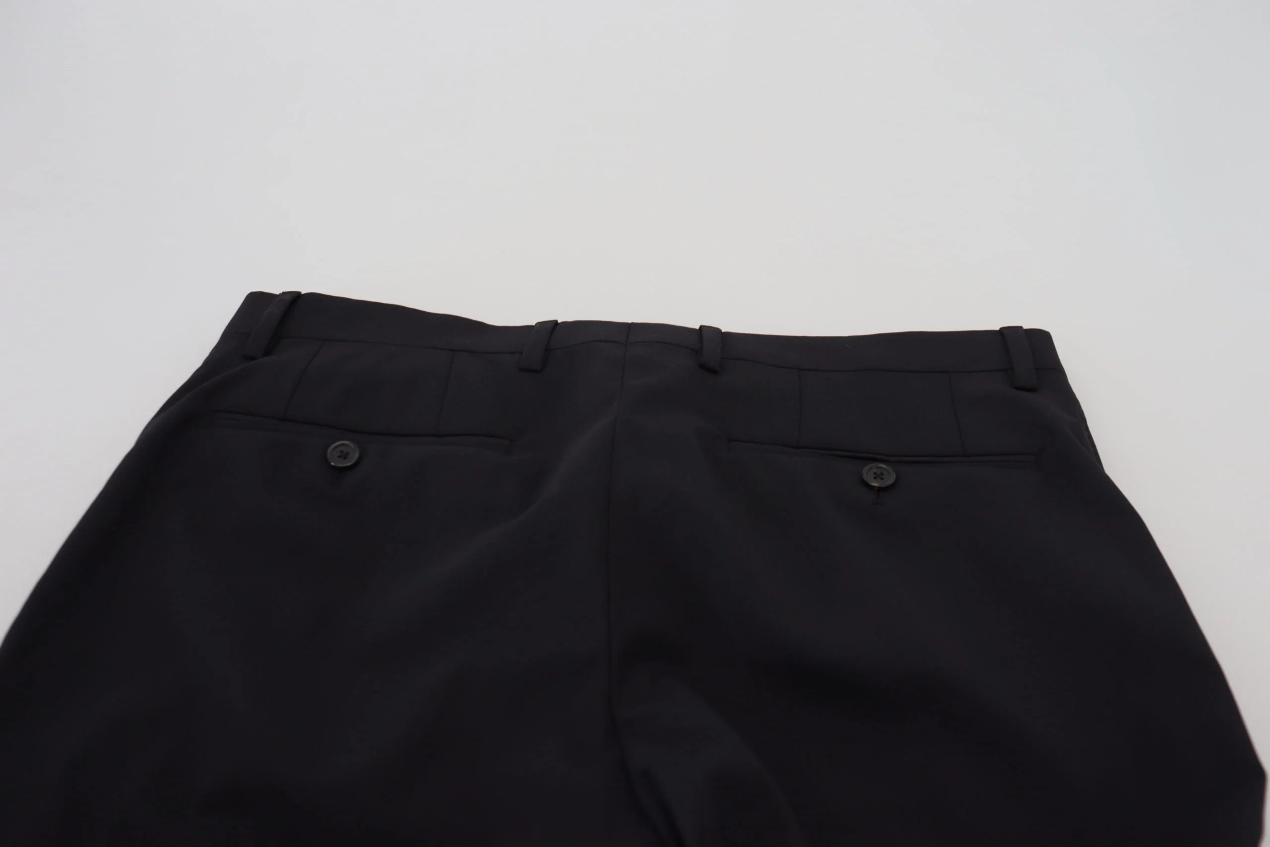 Dolce & Gabbana Black Wool Chino Formal Pants - IT46 | S - Chinos