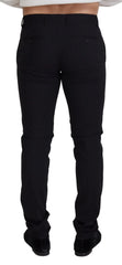 Dolce & Gabbana Black Wool Chino Formal Pants - IT46 | S - Chinos