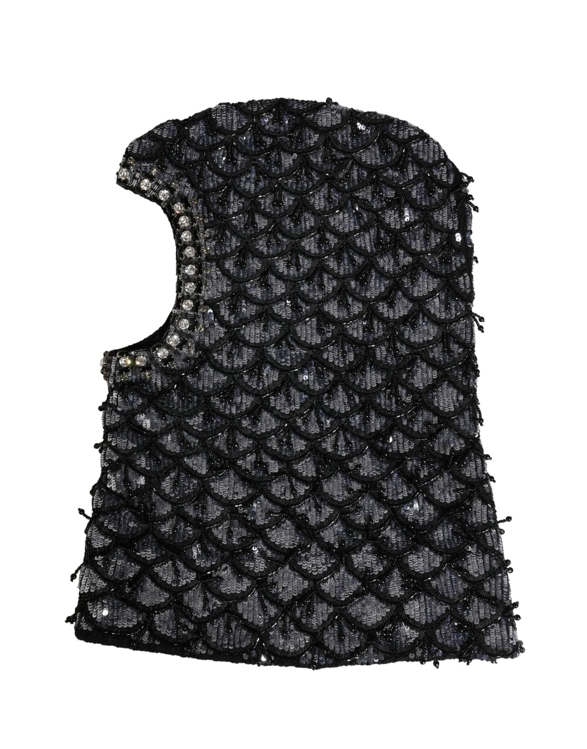 Dolce & Gabbana Balaclava pro pány, černá, vlna, s krystaly - Balaclavy