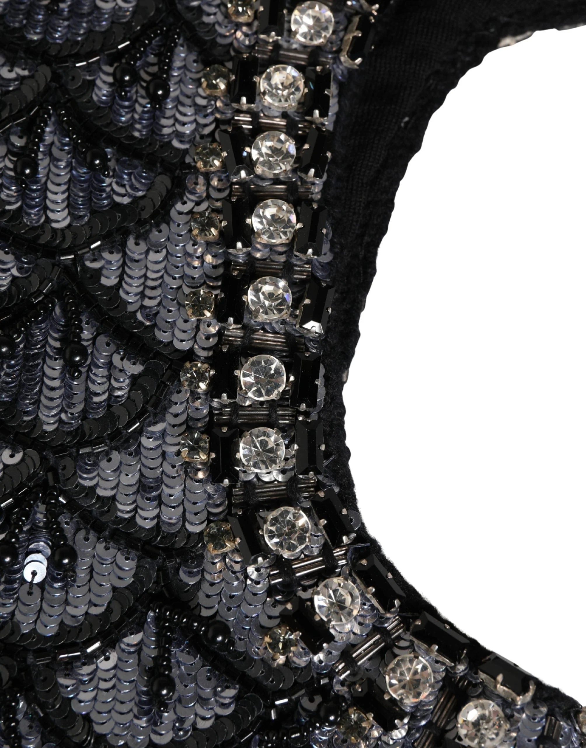 Dolce & Gabbana Balaclava pro pány, černá, vlna, s krystaly - Balaclavy