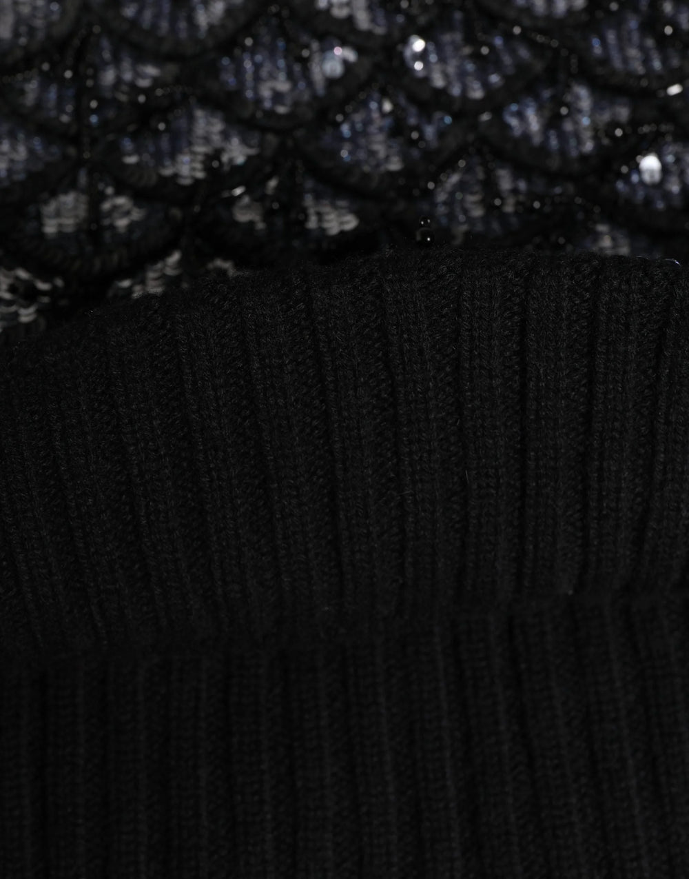 Dolce & Gabbana Balaclava pro pány, černá, vlna, s krystaly - Balaclavy