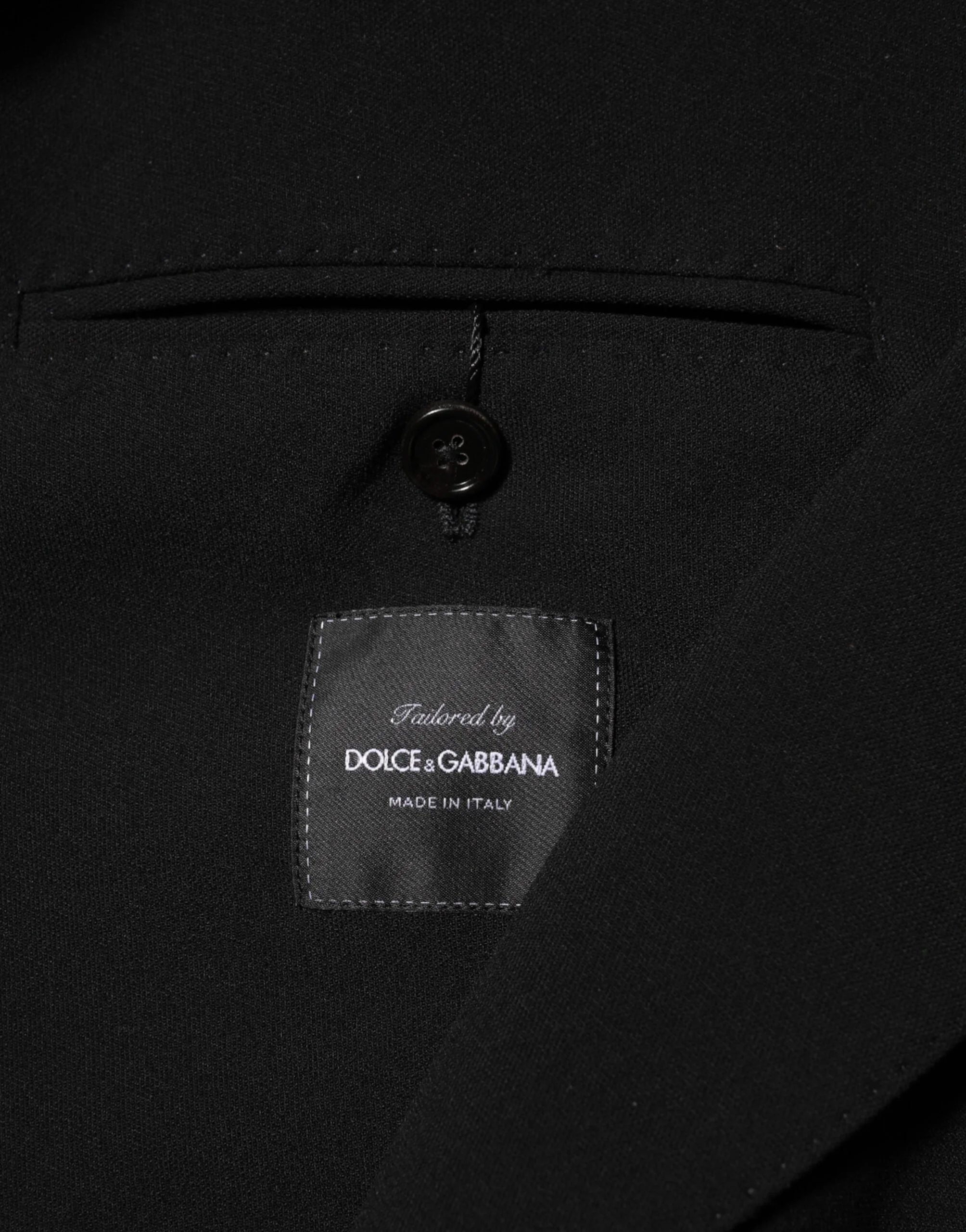 Dolce & Gabbana Black Wool Double Breasted Men Jacket Blazer - IT48 | M - Sport Jackets