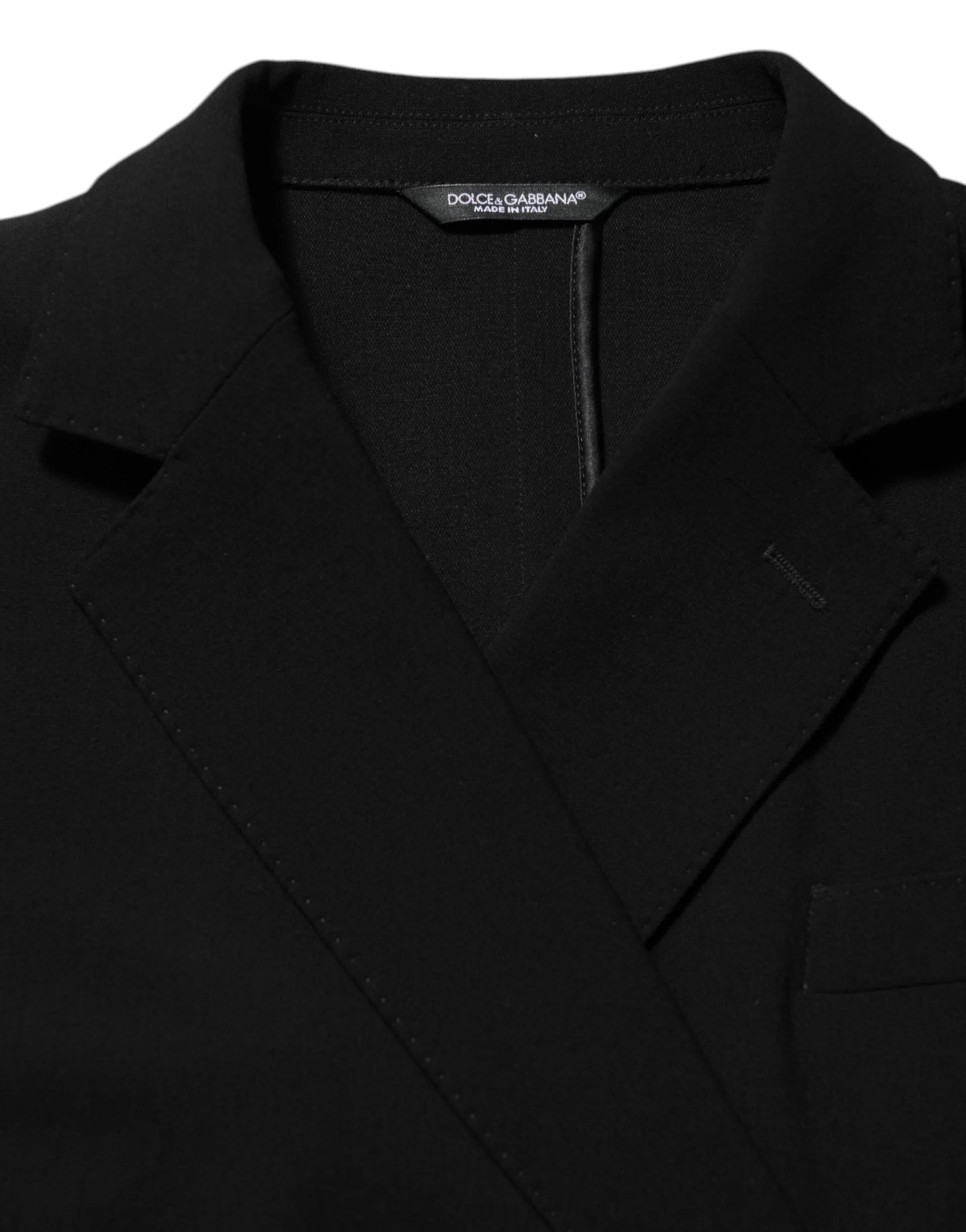 Dolce & Gabbana Black Wool Double Breasted Men Jacket Blazer - IT48 | M - Sport Jackets