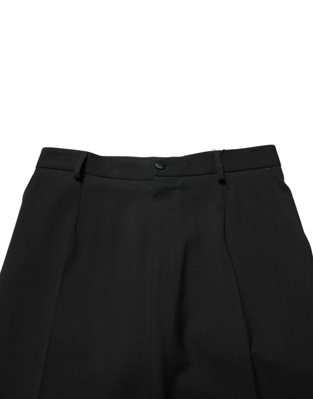 Dolce & Gabbana Black Wool Formal Dress Men Trouser Pants - IT50 | L - Trousers