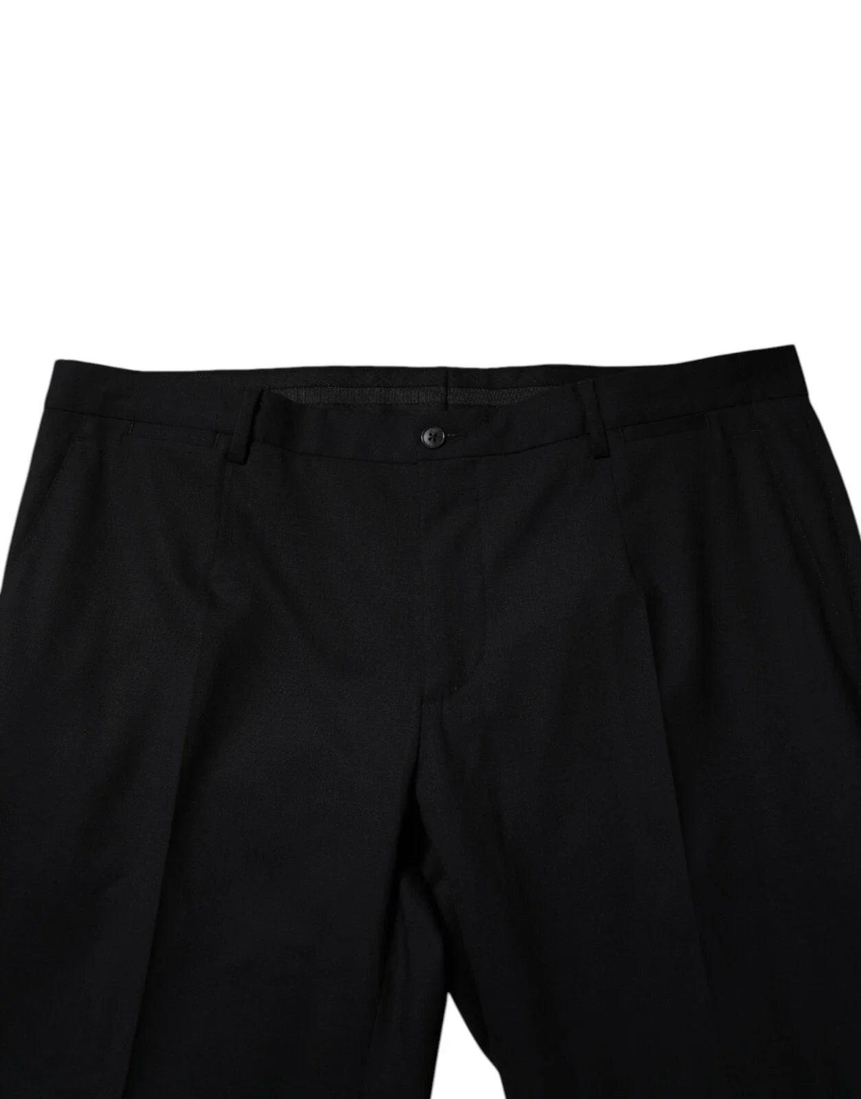 Dolce & Gabbana Black Wool Formal Dress Men Trousers Pants - IT56 | XXL - Trousers