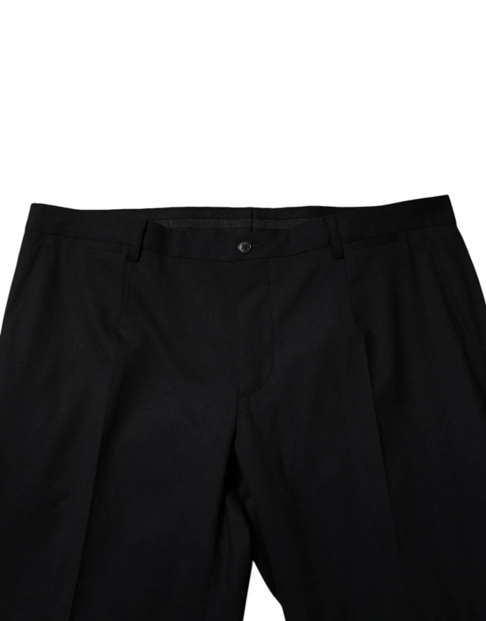 Dolce & Gabbana Black Wool Formal Dress Men Trousers Pants - IT56 | XXL - Trousers