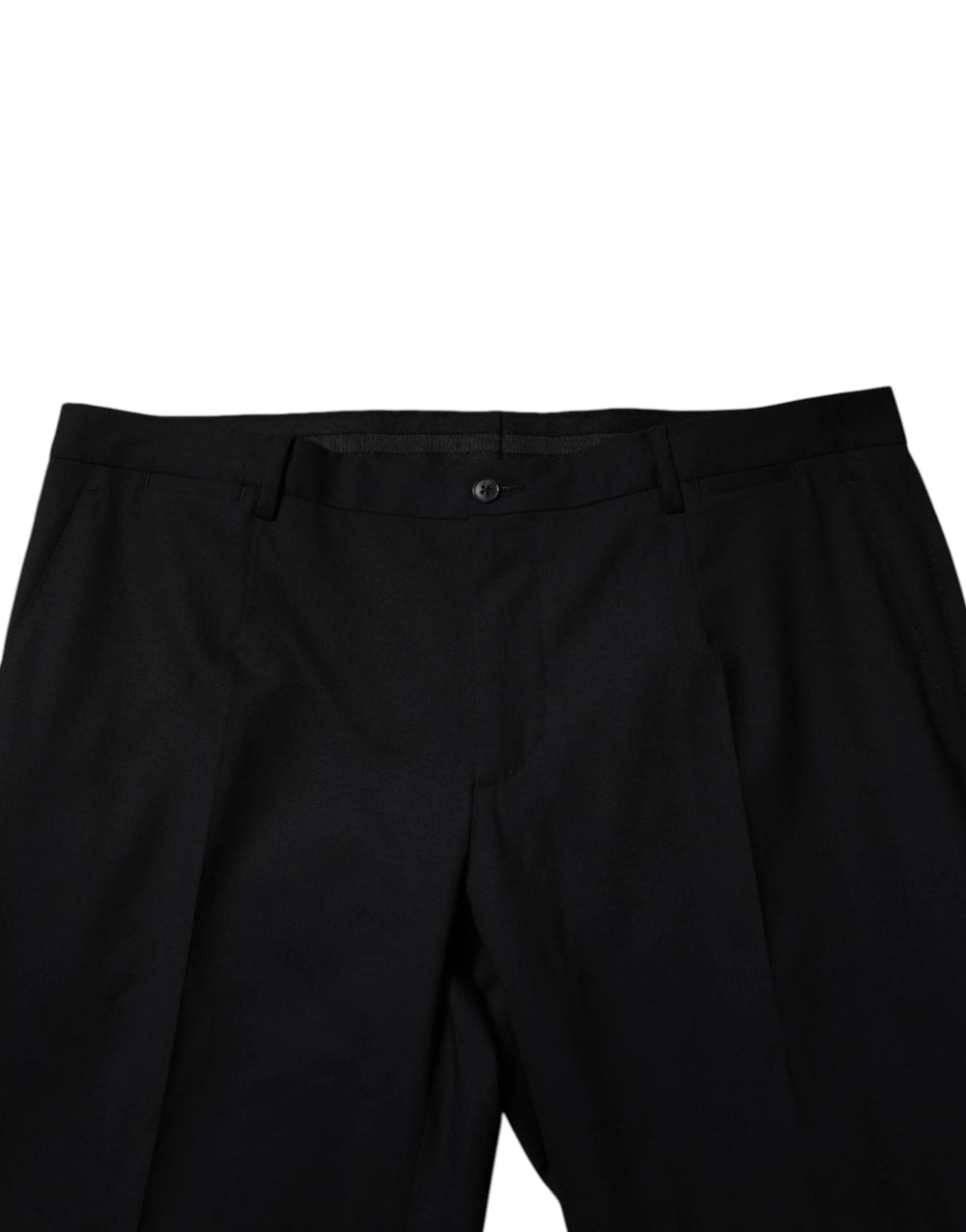 Dolce & Gabbana Black Wool Formal Dress Pants - IT52 | XL - Trousers