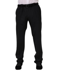 Dolce & Gabbana Black Wool Formal Dress Pants - IT52 | XL - Trousers
