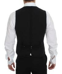 Dolce & Gabbana Black Wool Formal Dress Vest Gilet Jacket - IT46 | S - Vests