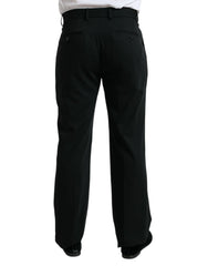 Dolce & Gabbana Black Wool Formal Straight Fit Dress Pants - IT48 | M - Trousers