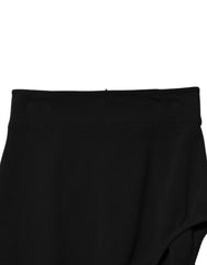 Dolce & Gabbana Black Wool High Waist Single Leg Pants - IT40|S - Tights