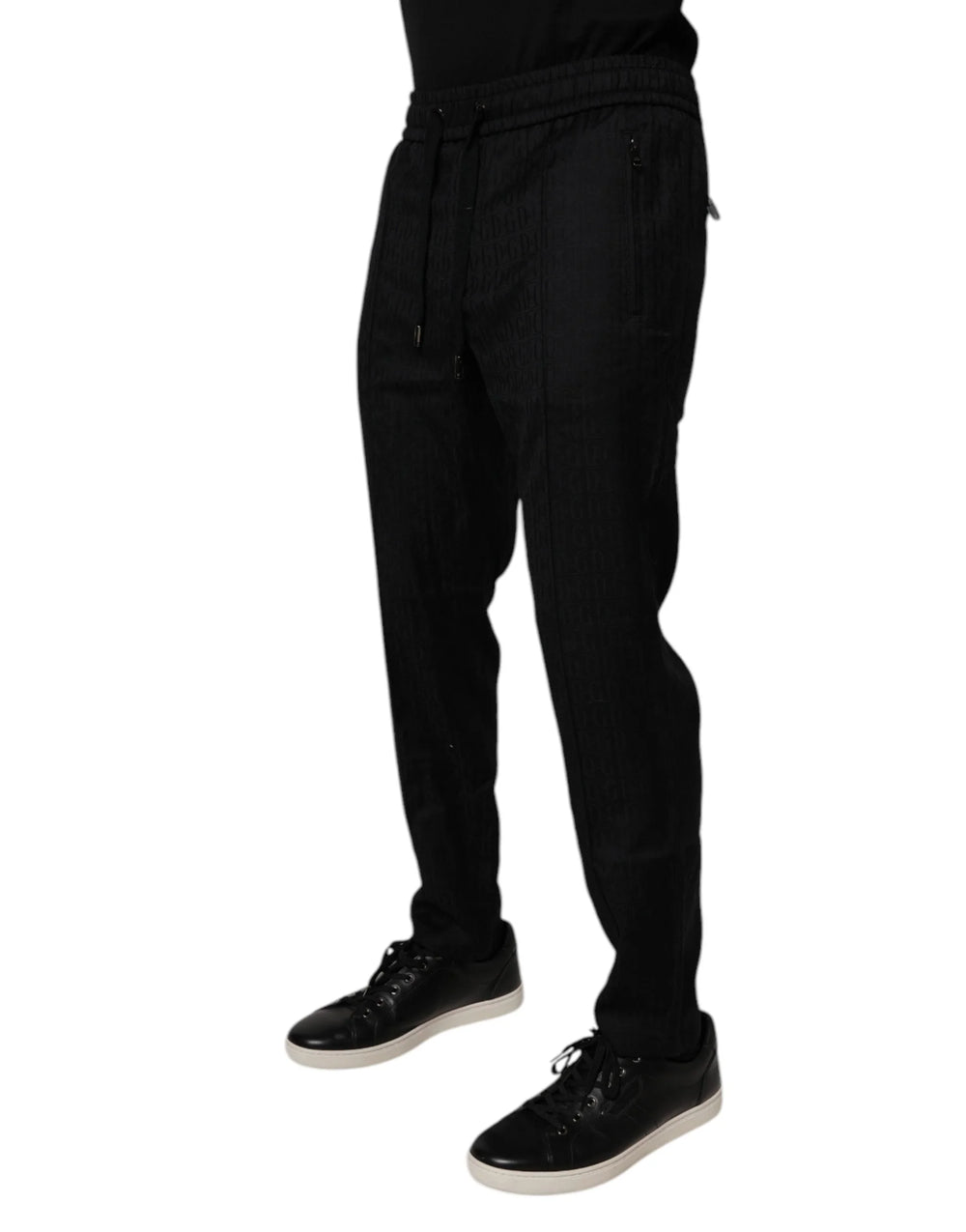 Dolce & Gabbana Black Wool Jogger Jogging Pants - IT48 | M - Joggers
