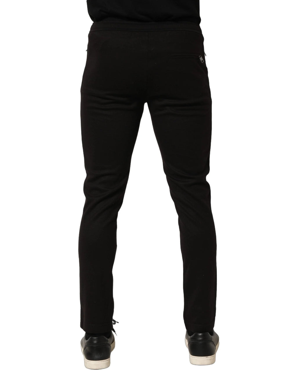 Dolce & Gabbana Black Wool Jogger Men Sweatpants Trouser Pants - IT46 | S