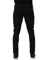 Dolce & Gabbana Black Wool Jogger Men Sweatpants Trouser Pants - IT46 | S