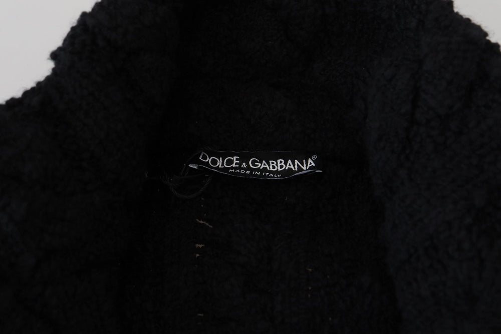 Dolce & Gabbana Black Wool Knit Button Cardigan Sweater - IT44 | XS - Cardigans