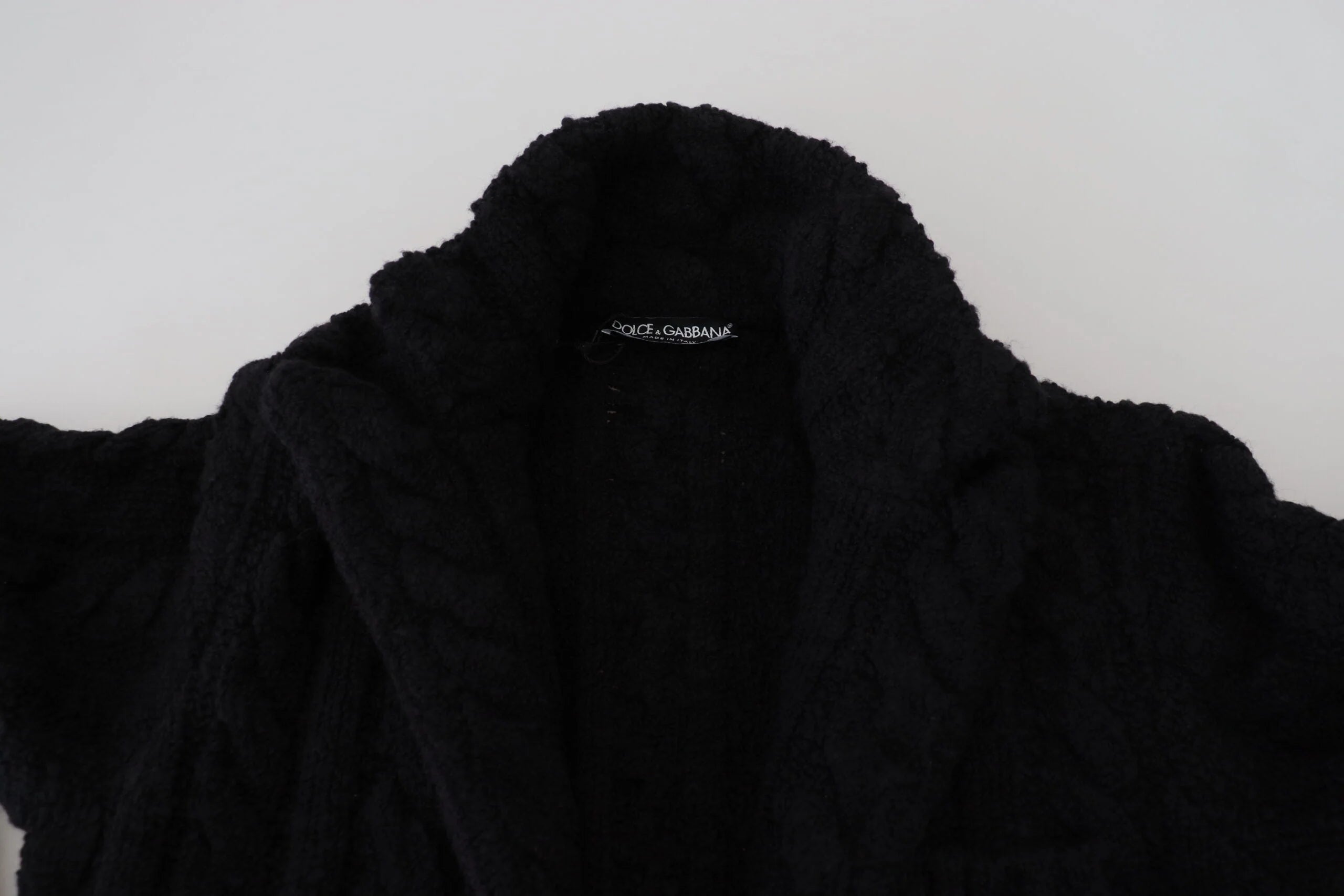 Dolce & Gabbana Black Wool Knit Button Cardigan Sweater - IT44 | XS - Cardigans