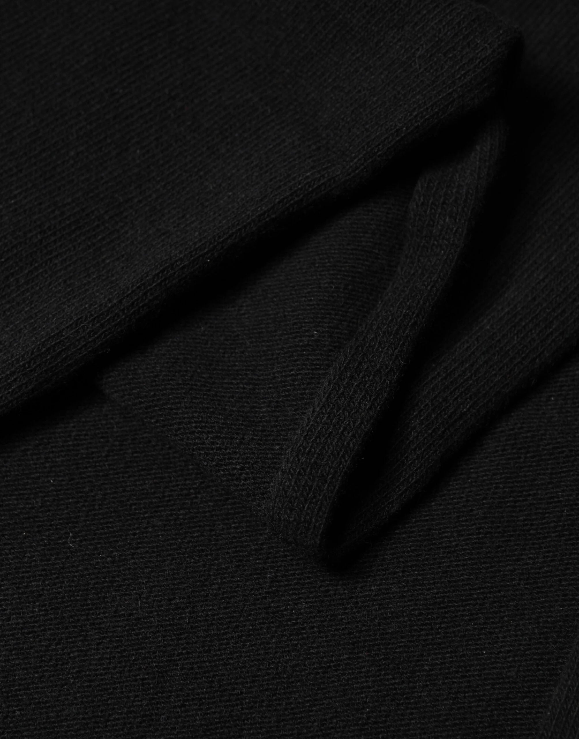 Dolce & Gabbana Black Wool Knit Neck Wrap Shawl Men Scarf