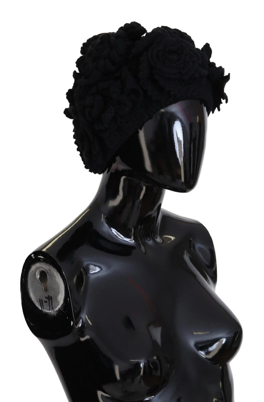 Dolce & Gabbana Black Wool Knit Winter Beanie Hat - Beanies