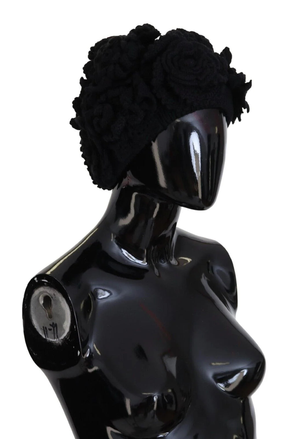 Dolce & Gabbana Black Wool Knit Winter Beanie Hat - Beanies