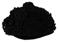 Dolce & Gabbana Black Wool Knit Winter Beanie Hat - Beanies
