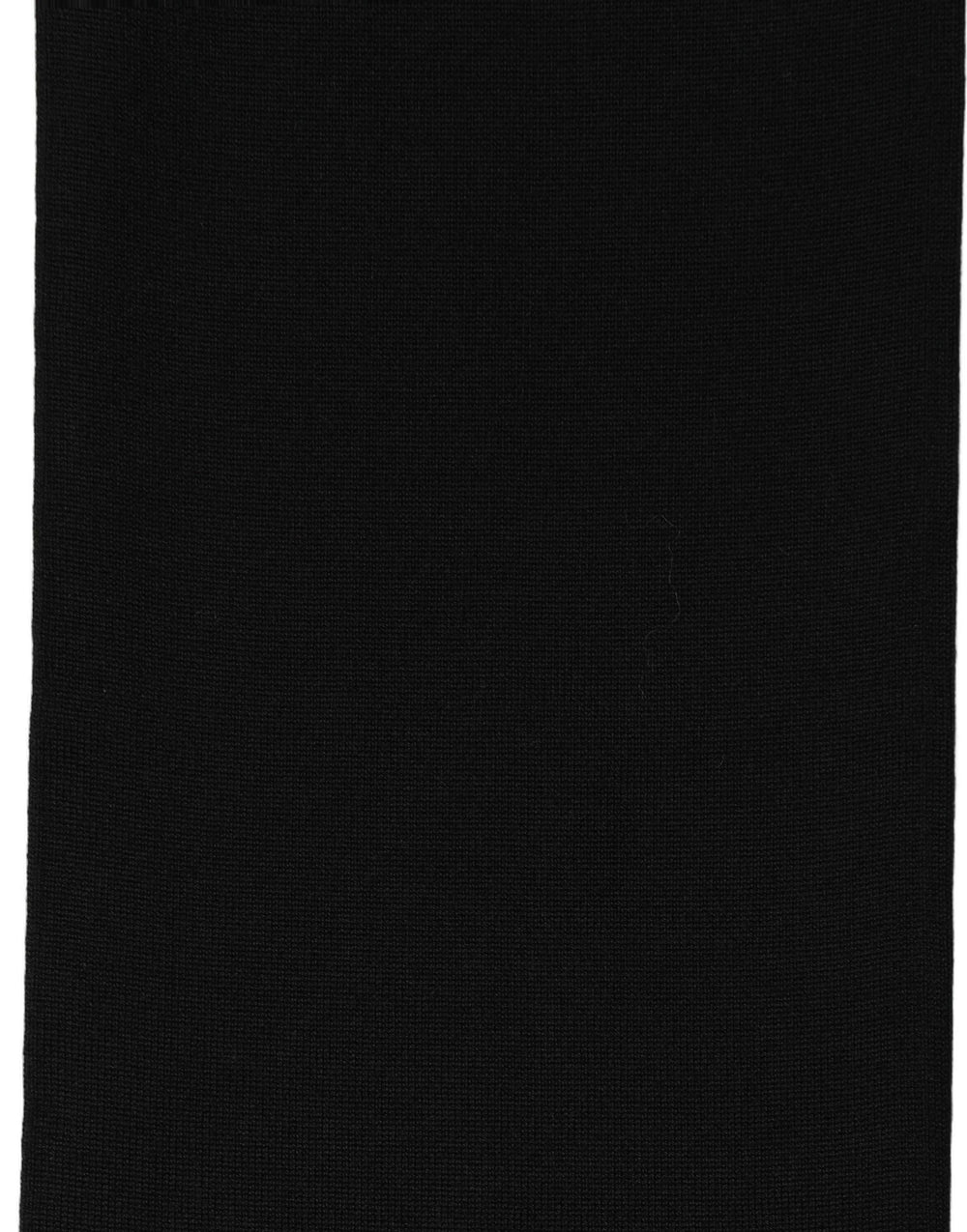 Dolce & Gabbana Black Wool Knitted Neck Shawl Foulard Scarf