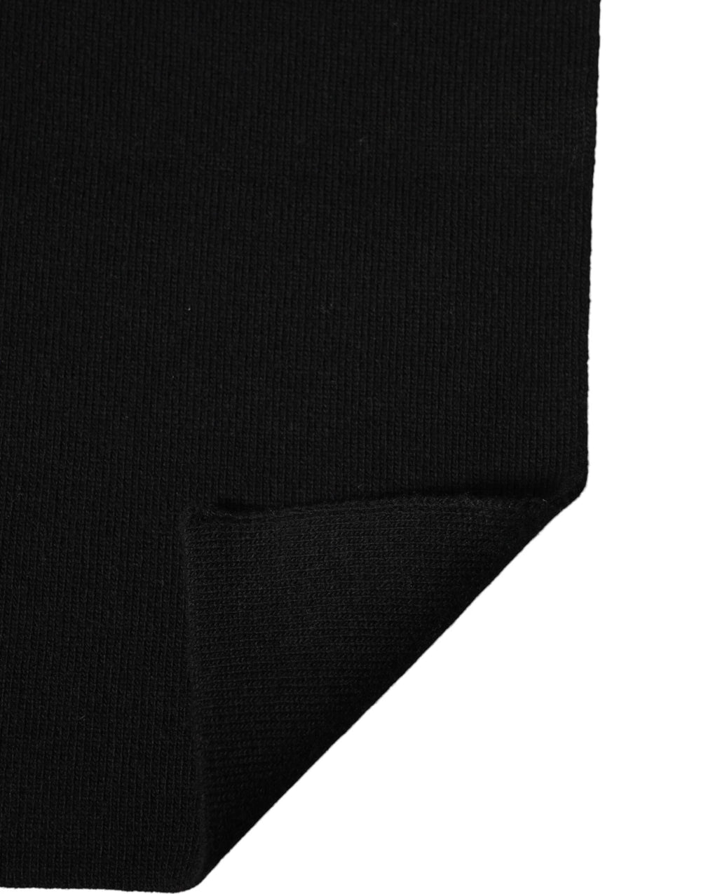 Dolce & Gabbana Black Wool Knitted Neck Wrap Foulard Scarf