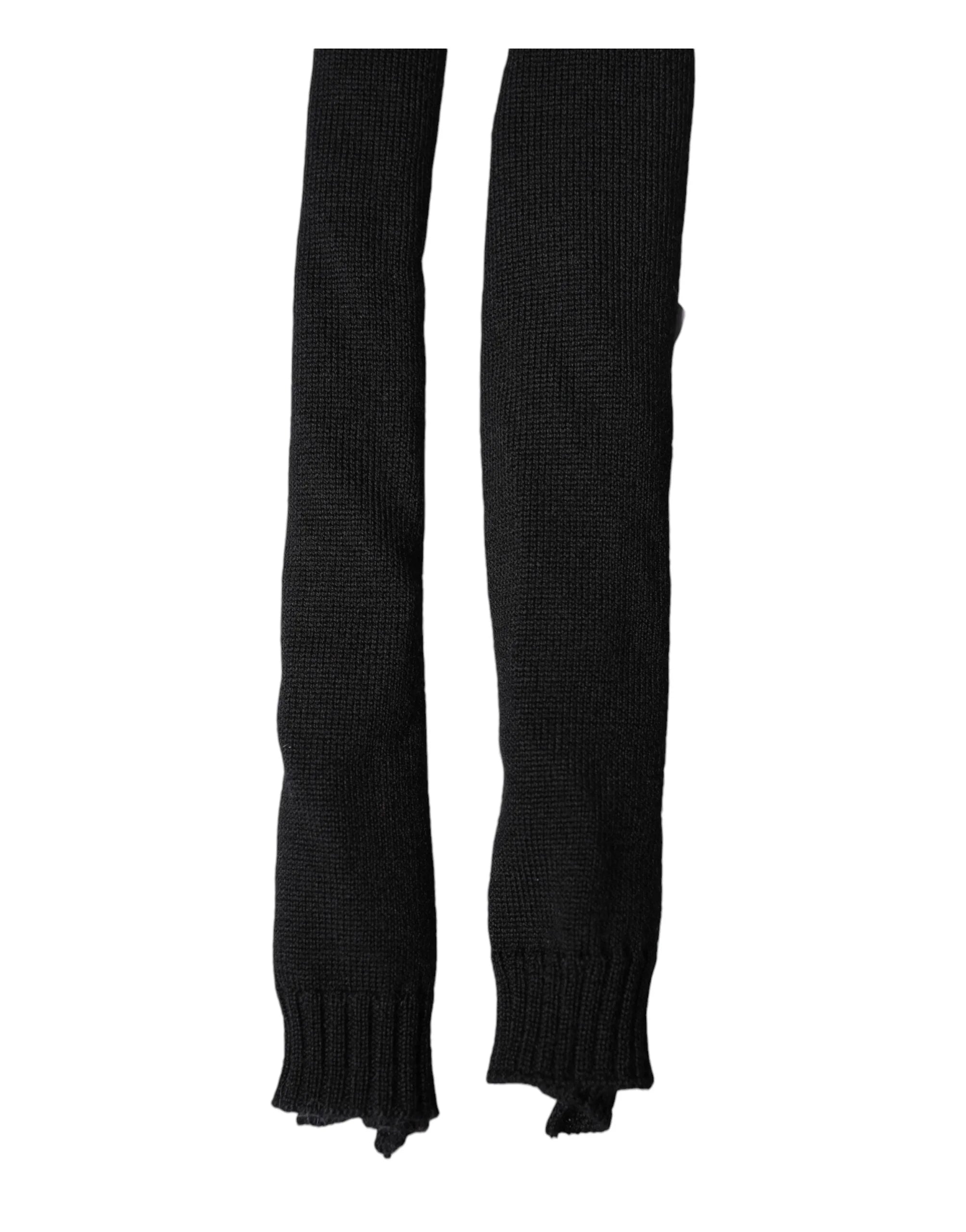Dolce & Gabbana Schwarzer Wollschal für Herren