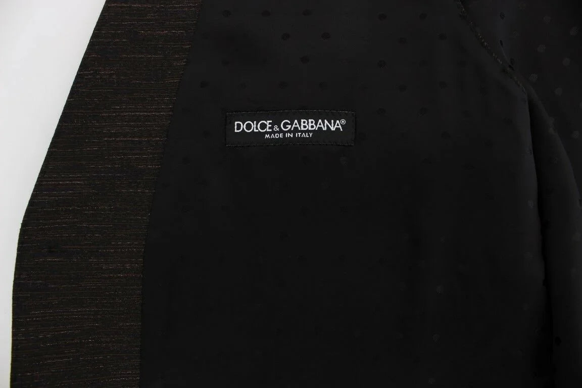 Dolce & Gabbana Black Wool Logo Dress Gilet Vest - IT48 | M - Vests
