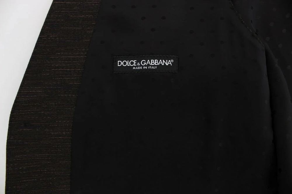 Dolce & Gabbana Black Wool Logo Dress Gilet Vest - IT48 | M - Vests