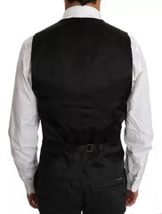 Dolce & Gabbana Black Wool Logo Waistcoat Vest - IT46 | S - Vests
