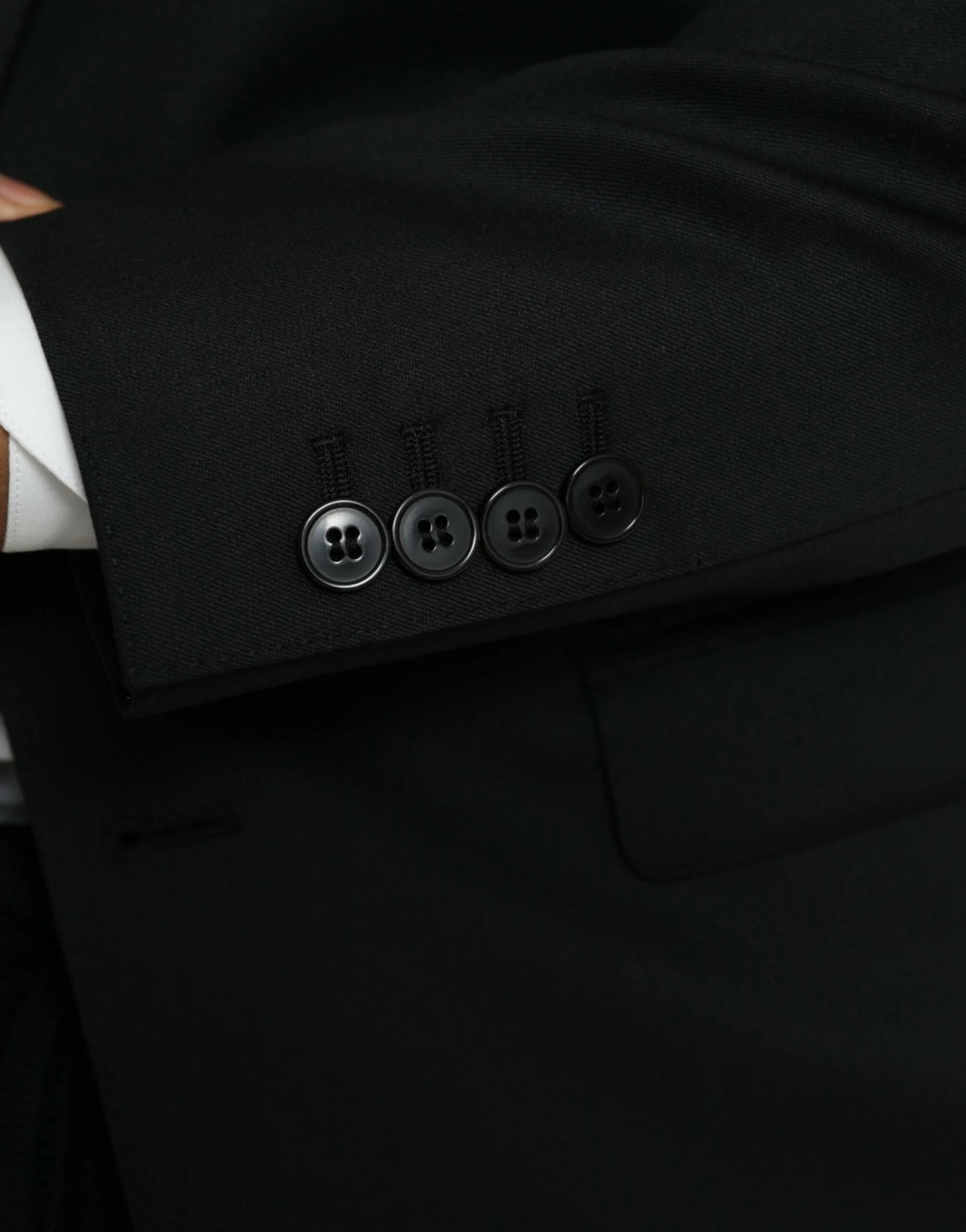 Dolce & Gabbana Black Wool MARTINI Single Breasted Blazer - IT48 | M - Sport Jackets