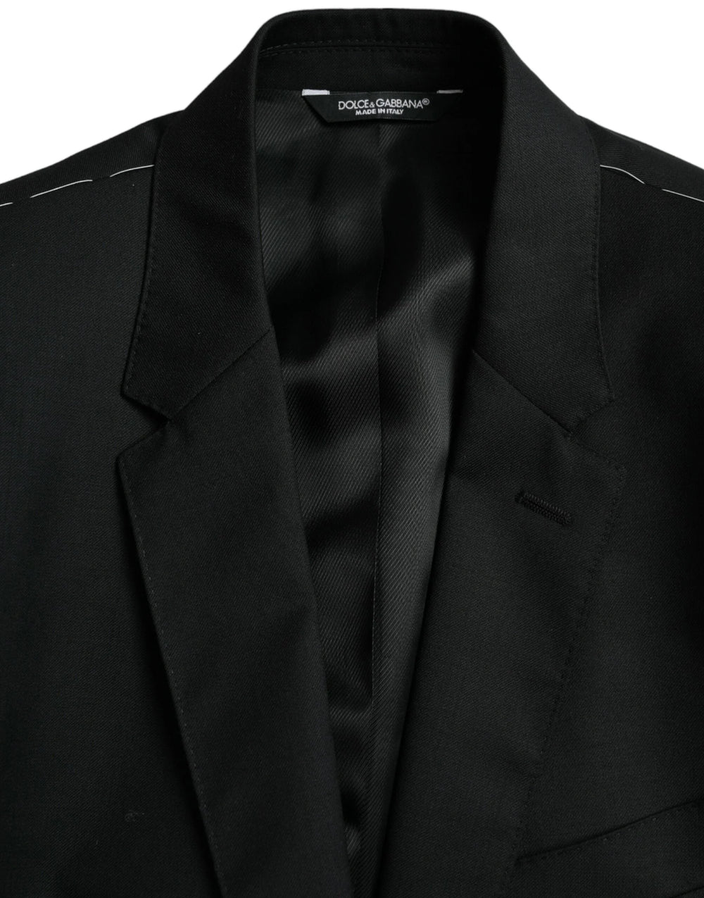 Dolce & Gabbana Black Wool MARTINI Single Breasted Blazer - IT48 | M - Sport Jackets