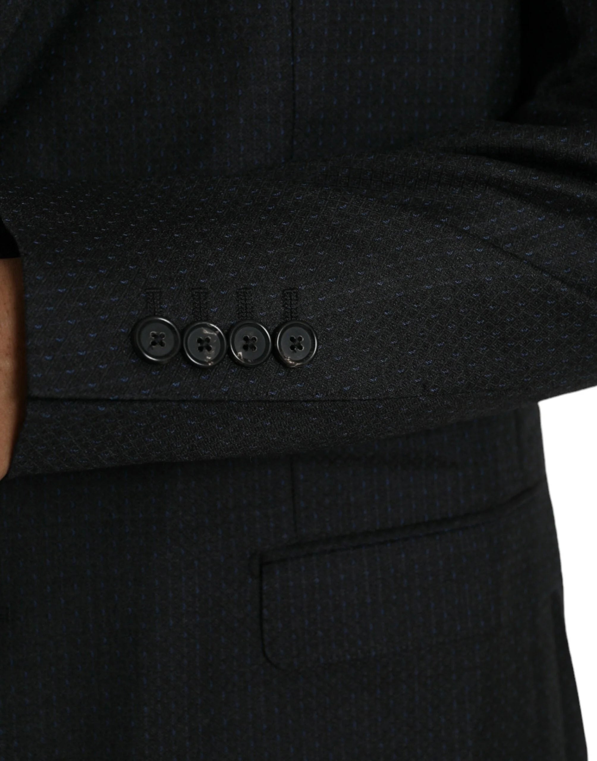 Dolce & Gabbana Black Wool MARTINI Single Breasted Coat Blazer - IT56 | XXL - Sport Jackets