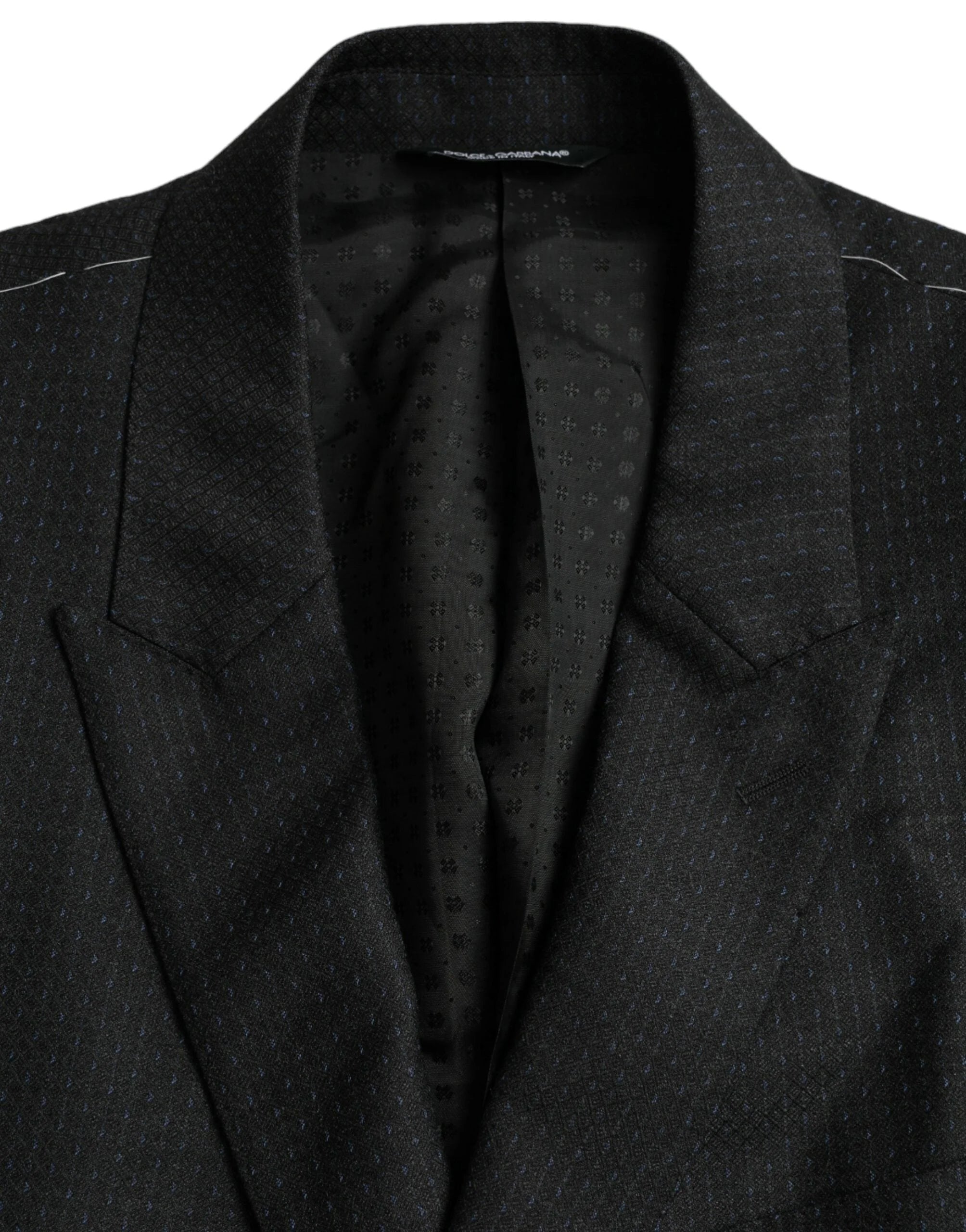 Dolce & Gabbana Black Wool MARTINI Single Breasted Coat Blazer - IT56 | XXL - Sport Jackets