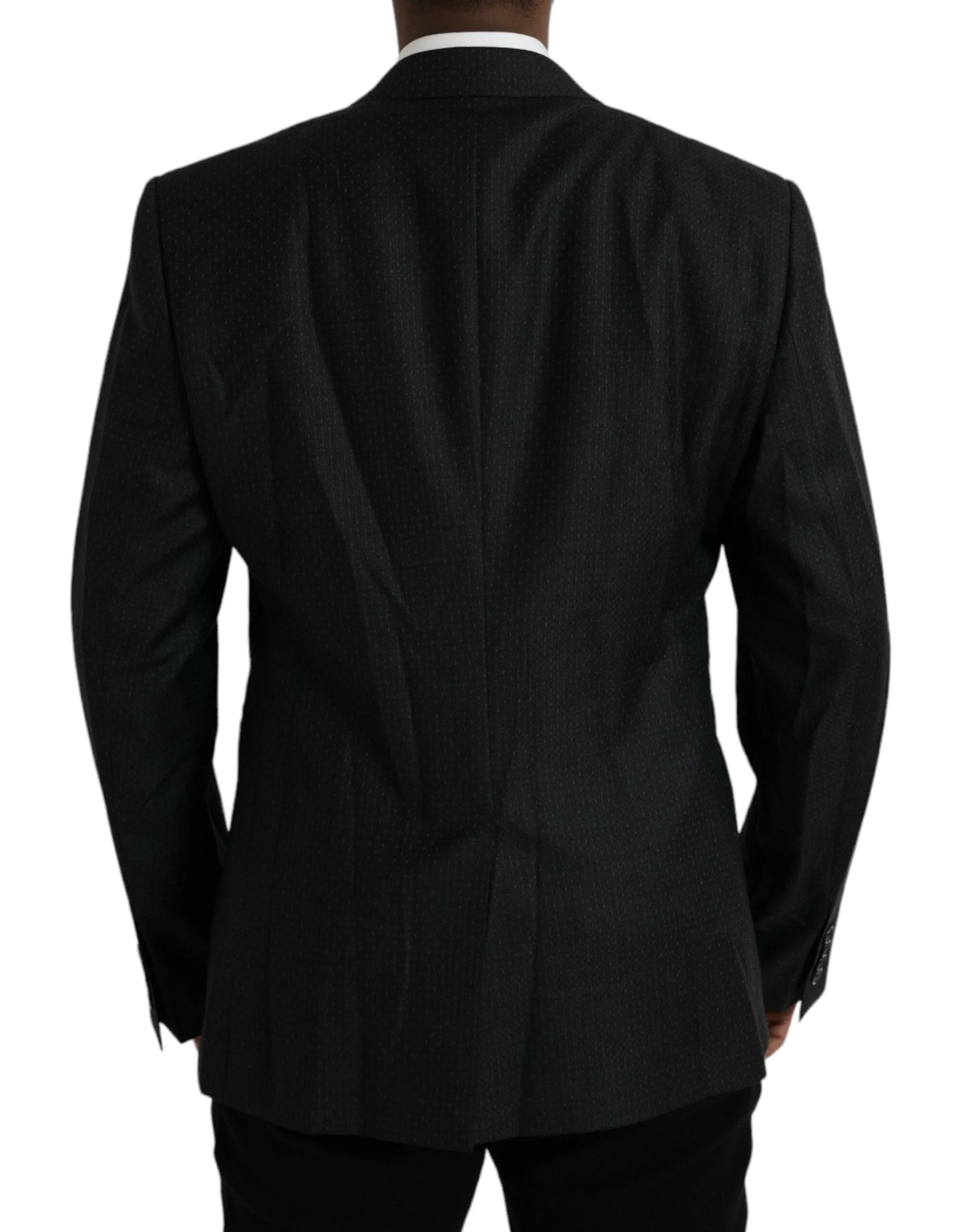 Dolce & Gabbana Black Wool MARTINI Single Breasted Coat Blazer - IT56 | XXL - Sport Jackets
