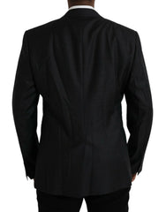 Dolce & Gabbana Black Wool MARTINI Single Breasted Coat Blazer - IT56 | XXL - Sport Jackets