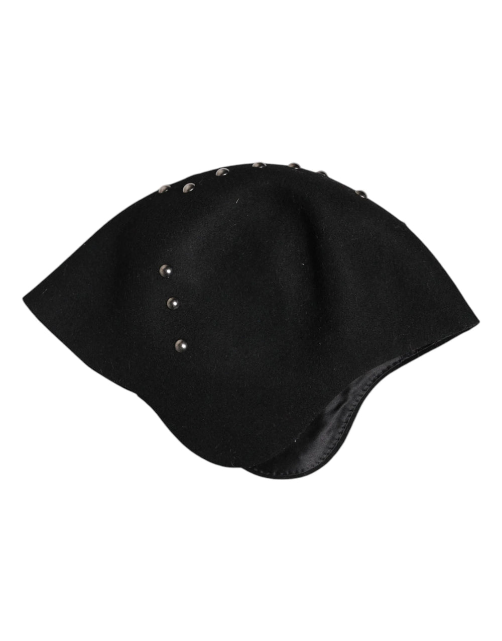 Dolce & Gabbana Black Wool Multicolor Embellished Cloche Hat - Hats