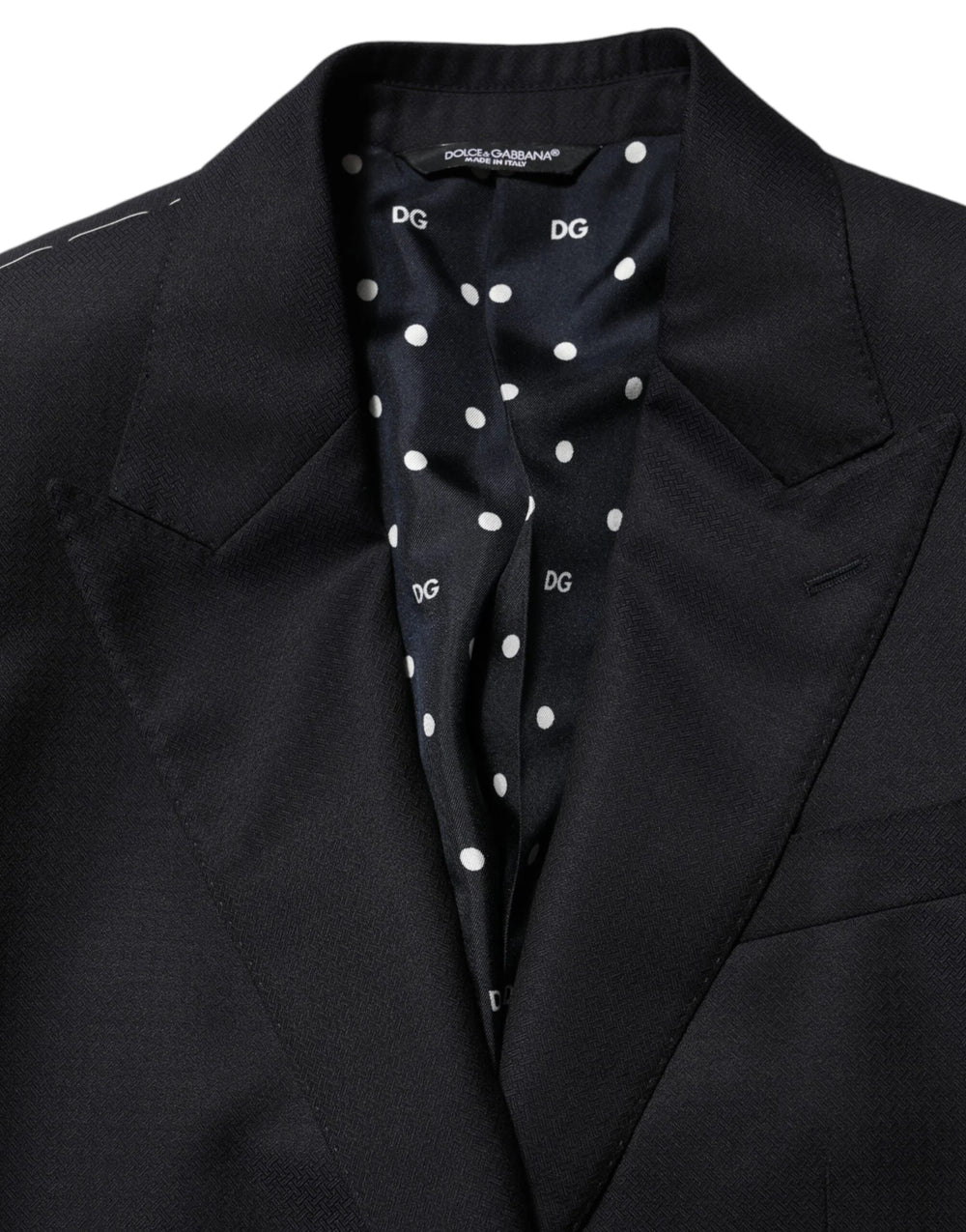 Dolce & Gabbana Black Wool NAPOLI 2 Button Men Suit Blazer - IT46 | S - Sport Jackets